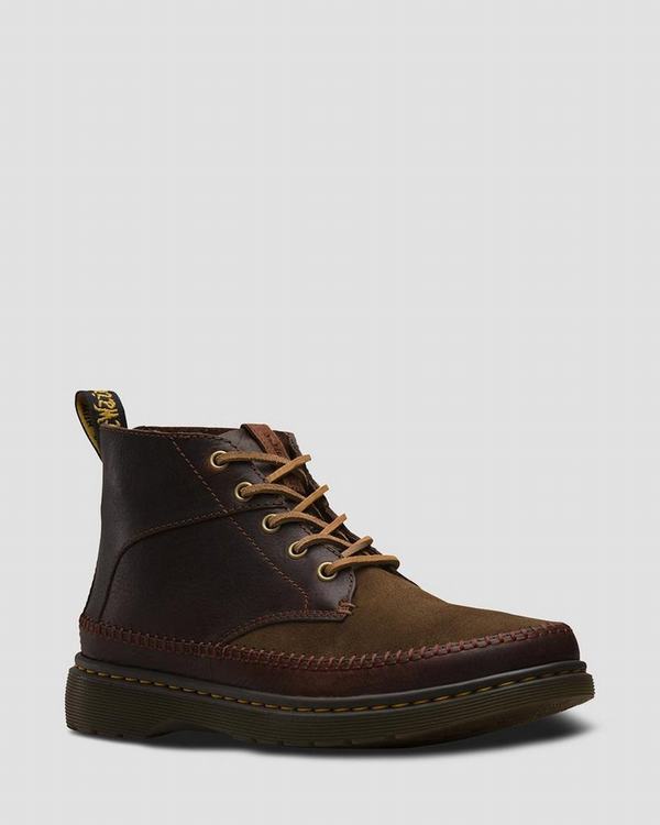 Dr Martens Pánské Chukka Boty Flloyd Suede Hnědé Tmavě Hnědé, CZ-132897